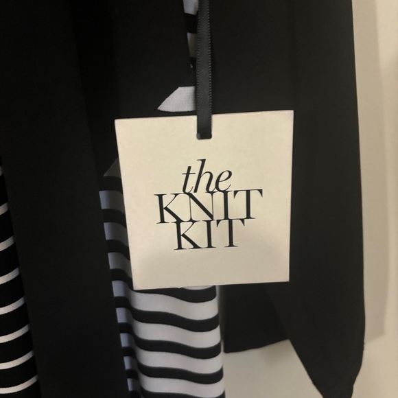 Chico’s Knit Kit Jacket/Cardigan/Camisole Stripe Mix Pattern - Picture 6 of 7